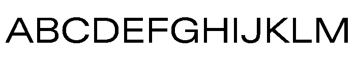 ABCDiatypeExtended Regular Font UPPERCASE