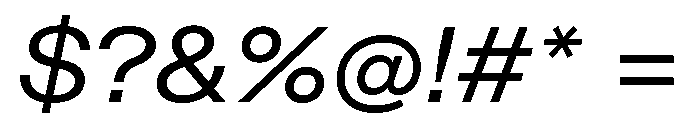 ABCDiatypeExtended RegularItalic Font OTHER CHARS