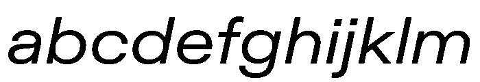 ABCDiatypeExtended RegularItalic FONT