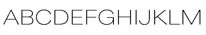 ABCDiatypeExtended Thin Font UPPERCASE