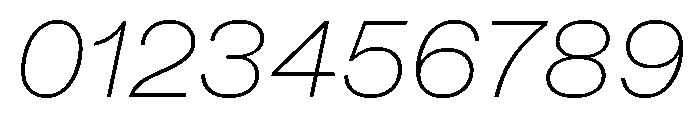 ABCDiatypeExtended ThinItalic Font OTHER CHARS