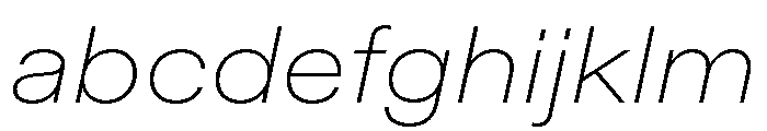 ABCDiatypeExtended ThinItalic FONT