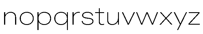 ABCDiatypeExtended Thin Font LOWERCASE