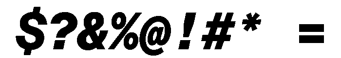 ABCDiatypeMono BlackItalic Font OTHER CHARS