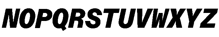 ABCDiatypeMono BlackItalic Font UPPERCASE