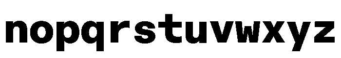 ABCDiatypeMono Black Font LOWERCASE