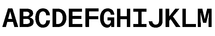 ABCDiatypeMono Bold Font UPPERCASE