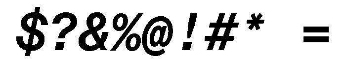 ABCDiatypeMono BoldItalic Font OTHER CHARS