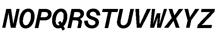 ABCDiatypeMono BoldItalic Font UPPERCASE