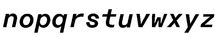 ABCDiatypeMono BoldItalic Font LOWERCASE
