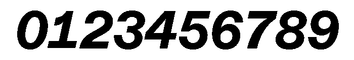 ABCDiatypeMono HeavyItalic Font OTHER CHARS