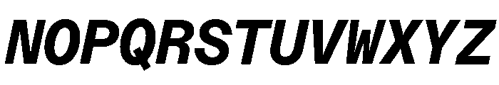 ABCDiatypeMono HeavyItalic Font UPPERCASE