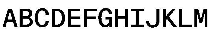 ABCDiatypeMono Medium Font UPPERCASE