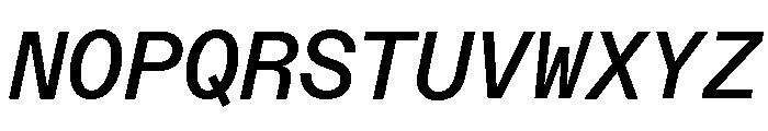 ABCDiatypeMono MediumItalic Font UPPERCASE