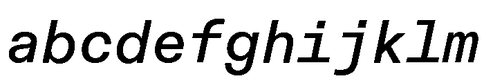 ABCDiatypeMono MediumItalic FONT