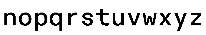 ABCDiatypeMono Medium Font LOWERCASE
