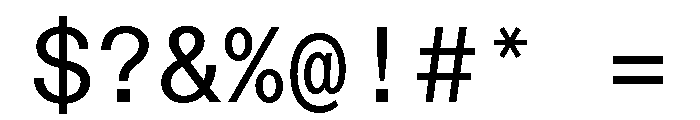 ABCDiatypeMono Regular Font OTHER CHARS
