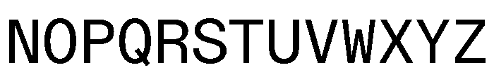 ABCDiatypeMono Regular Font UPPERCASE