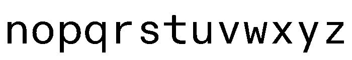 ABCDiatypeMono Regular Font LOWERCASE