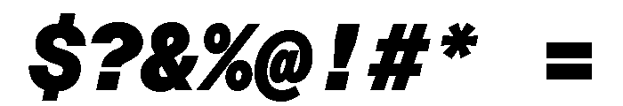 ABCDiatypeMono UltraItalic Font OTHER CHARS