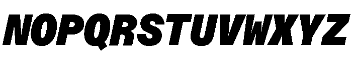 ABCDiatypeMono UltraItalic Font UPPERCASE