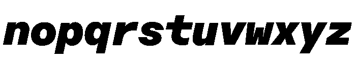 ABCDiatypeMono UltraItalic Font LOWERCASE