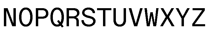 ABCDiatypeMonoWidthsVariable Regular Font UPPERCASE