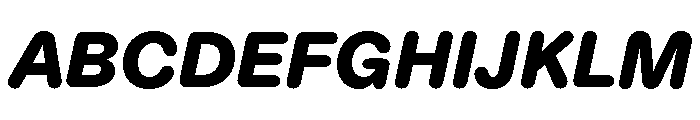 ABCDiatypeRounded BlackItalic Font UPPERCASE