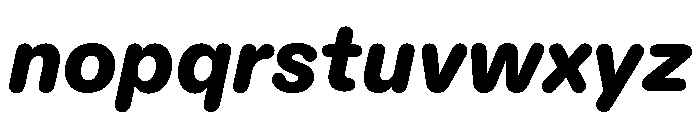 ABCDiatypeRounded BlackItalic Font LOWERCASE