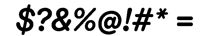 ABCDiatypeRounded BoldItalic Font OTHER CHARS