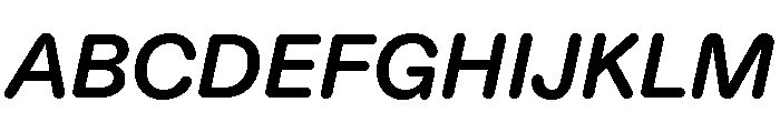 ABCDiatypeRounded BoldItalic Font UPPERCASE