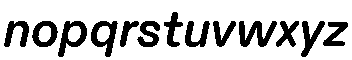 ABCDiatypeRounded BoldItalic Font LOWERCASE
