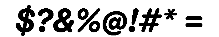 ABCDiatypeRounded HeavyItalic Font OTHER CHARS