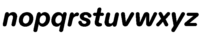 ABCDiatypeRounded HeavyItalic Font LOWERCASE