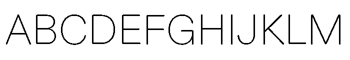 ABCDiatypeRounded Thin Font UPPERCASE