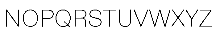 ABCDiatypeRounded Thin Font UPPERCASE