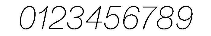 ABCDiatypeRounded ThinItalic Font OTHER CHARS