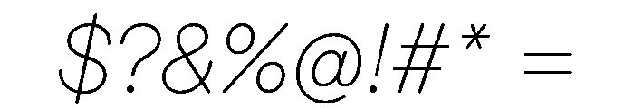 ABCDiatypeRounded ThinItalic Font OTHER CHARS