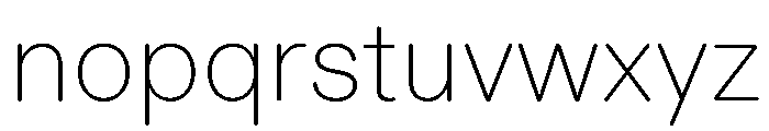 ABCDiatypeRounded Thin Font LOWERCASE