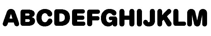 ABCDiatypeRounded Ultra Font UPPERCASE