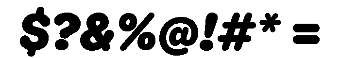 ABCDiatypeRounded UltraItalic Font OTHER CHARS