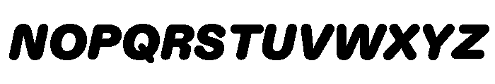 ABCDiatypeRounded UltraItalic Font UPPERCASE