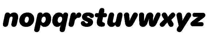 ABCDiatypeRounded UltraItalic Font LOWERCASE
