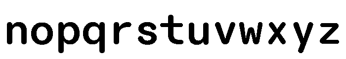 ABCDiatypeRoundedMono Bold Font LOWERCASE