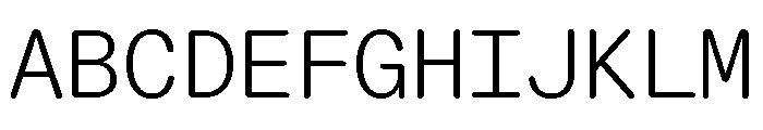 ABCDiatypeRoundedMono Light Font UPPERCASE
