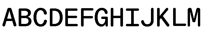 ABCDiatypeRoundedMono Medium Font UPPERCASE