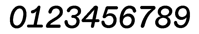 ABCDiatypeRoundedMono MediumItalic Font OTHER CHARS