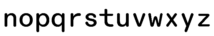 ABCDiatypeRoundedMono Medium Font LOWERCASE