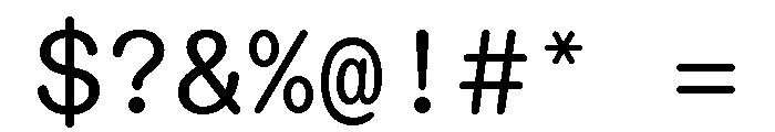 ABCDiatypeRoundedMono Regular Font OTHER CHARS