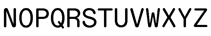 ABCDiatypeRoundedMono Regular Font UPPERCASE